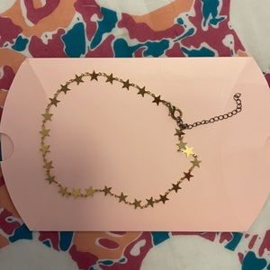 Star necklace with adjuster chain